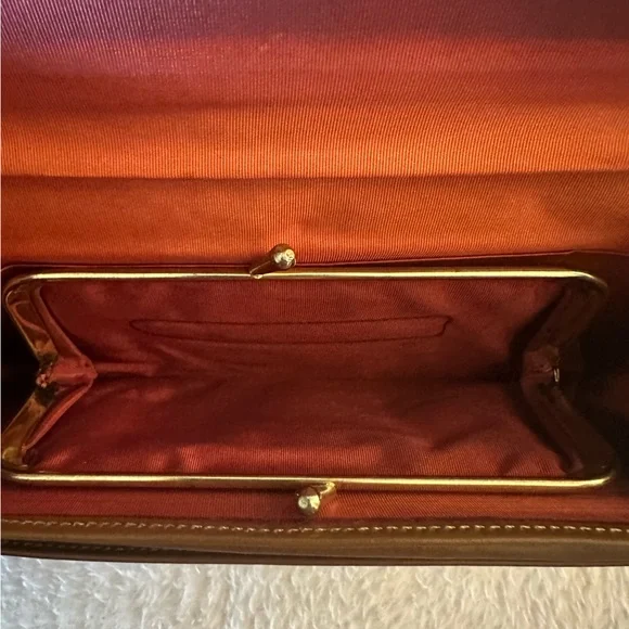 1980’s Vintage Dior Honeycomb Kiss Lock Long Wallet - Picture 8 of 9